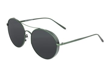 Image of Breed Barlow Sunglasses, Green Titanium Frame, Black Polarized Lens, Green/Black, One Size, BSG055GN