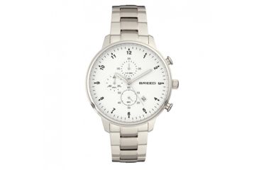 Image of Breed Holden Chronograph Bracelet Watch w/ Date, Silver, BRD7801