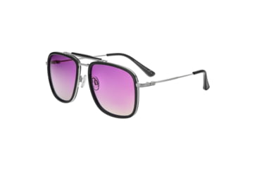 Image of Breed Flyer Polarized Sunglasses - Mens, Black Frame, Purple Lens, Black/Purple, One Size, BSG068C5