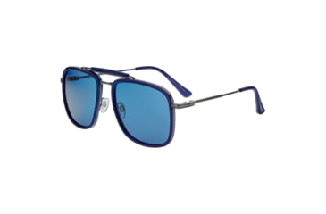 Image of Breed Flyer Polarized Sunglasses - Mens, Navy Frame, Blue Lens, Navy/Blue, One Size, BSG068C4