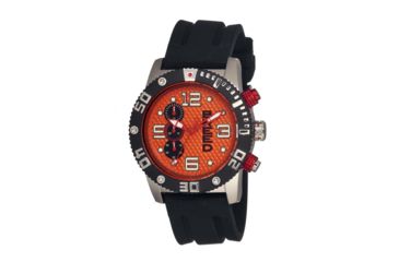 Image of Breed Grand Prix Chronograph Mens Watch, Orange Dial, 45mm Case Diameter BRD3904