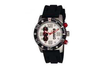 Image of Breed Grand Prix Chronograph Mens Watch, Silver Dial, 45mm Case Diameter BRD3903