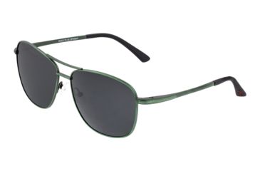 Image of Breed Hera Sunglasses, Green Titanium Frame, Black Polarized Lens, Green/Black, One Size, BSG054GN