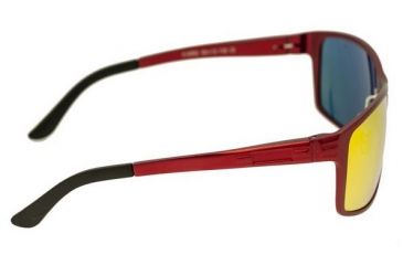 Image of Breed Kaskade Sunglasses, Red Titanium Frame, Red-Yellow Lens BSG016RD