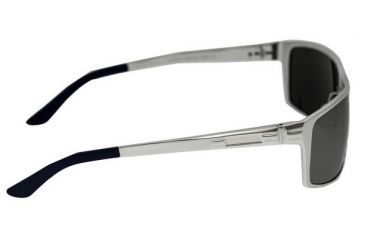 Image of Breed Kaskade Sunglasses, Silver Titanium Frame, Black Lens BSG016SR