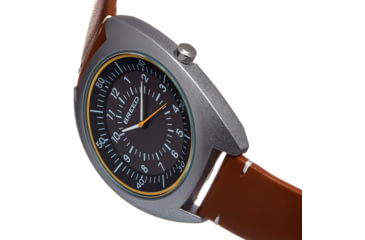 Image of Breed Leather-Band Watch, Grey/Brown, BRD9201, Grey/Brown, One Size, BRD9201