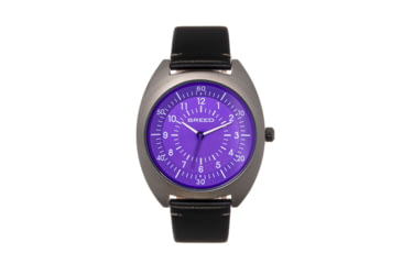 Image of Breed Leather-Band Watch, Purple/Black, BRD9206, Purple/Black, One Size, BRD9206