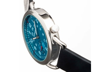 Image of Breed Leather-Band Watch w/Second Sub-dial, Black/Blue, BRD8804, Black/Blue, One Size, BRD8804