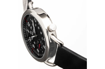 Image of Breed Leather-Band Watch w/Second Sub-dial, Black, BRD8806, Black, One Size, BRD8806