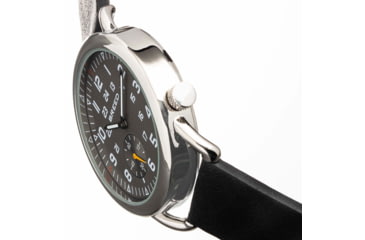 Image of Breed Leather-Band Watch w/Second Sub-dial, Black/Gunmetal, BRD8807, Black/Gunmetal, One Size, BRD8807