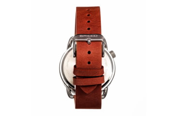 Image of Breed Leather-Band Watch w/Second Sub-dial, Brown/Black, BRD8802, Brown/Black, One Size, BRD8802