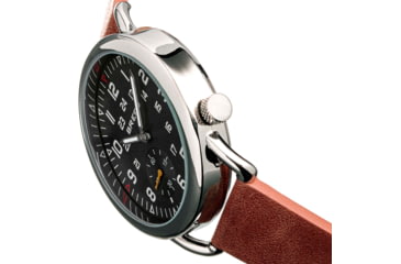 Image of Breed Leather-Band Watch w/Second Sub-dial, Brown/Black, BRD8802, Brown/Black, One Size, BRD8802