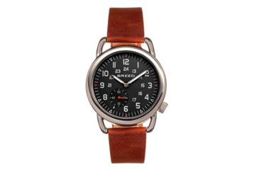 Image of Breed Leather-Band Watch w/Second Sub-dial, Brown/Black, BRD8802, Brown/Black, One Size, BRD8802