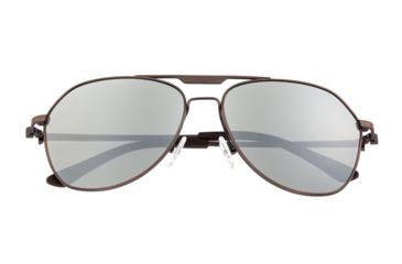 Image of Breed Mount Sunglasses, Brown Titanium Frame, Silver Polarized Lens, Brown/Silver, One Size, BSG056RB