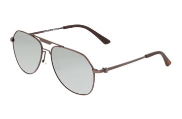 Image of Breed Mount Sunglasses, Brown Titanium Frame, Silver Polarized Lens, Brown/Silver, One Size, BSG056RB