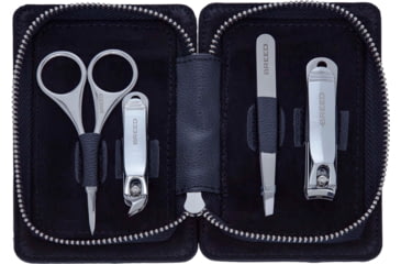 Image of Breed Sabre 4 Piece Surgical Steel Groom Kit, Black, One Size, BRDGRMKIT3-BK