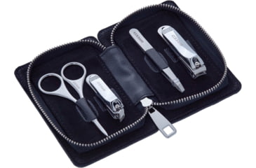 Image of Breed Sabre 4 Piece Surgical Steel Groom Kit, Black, One Size, BRDGRMKIT3-BK