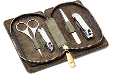 Image of Breed Sabre 4 Piece Surgical Steel Groom Kit, Green, One Size, BRDGRMKIT3