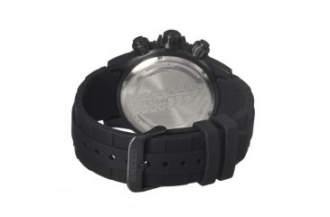 Image of Breed Mens 4304 Salvatore Watch - Black Silicone Band,Black Bezel,Strap Buckle,Black Analog Dial,Silver Hand in Black BRD4304