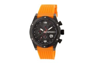 Image of Breed Saturn Collection Mens Sport Watch, Orange BRD6607