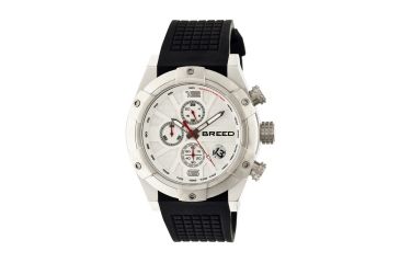 Image of Breed Saturn Collection Mens Sport Watch, White Dial, Black BRD6601