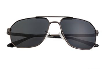 Image of Breed Sunglasses Norma Polarized Sunglasses - Men's, Gunmetal/Black, One Size, BSG064SL
