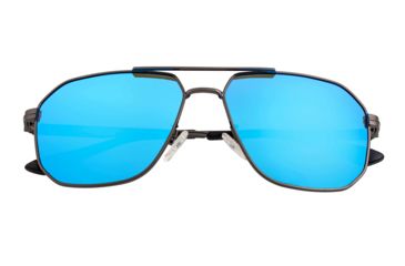 Image of Breed Sunglasses Norma Polarized Sunglasses - Men's, Gunmetal/Blue, One Size, BSG064BL