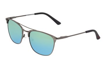 Image of Breed Zodiac Sunglasses, Gunmetal Titanium Frame, Green/Blue Polarized Lens, Gunmetal/Green-Blue, One Size, BSG053GM