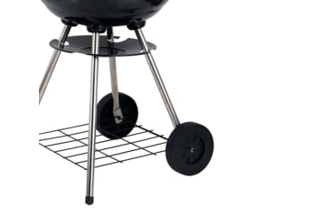 Image of BRENTWOOD Portable Charcoal BBQ Grill with Wheels, Red, 17, BB-1701
