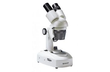 Image of Bresser Researcher ICD LED 20x-80x Stereo Microscope w/Swivel Binocular Attachment 5803100