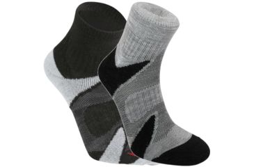 Image of Bridgedale CoolFusion Multisport Light 3/4 Crew Irregular Sock - Men's-Assorted-Large