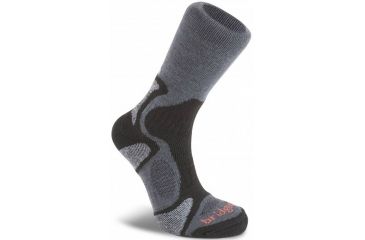 Image of CoolFusion TrailBlaze Light Crew Sock - Mens-Gunmetal/Black-X-Large