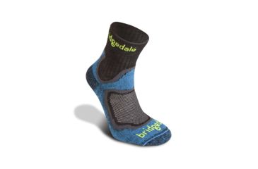 Image of Bridgedale Men's CoolFusion Run Speed Trail Socks, Blue, Large B612182-436-L