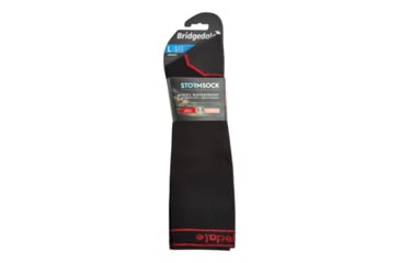 Image of Bridgedale StormSock Heavyweight Knee Socks - Mens, Black/Red, Large, 710075-845-L