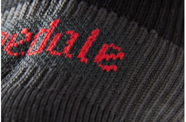Image of Bridgedale StormSock Heavyweight Knee Socks - Mens, Black/Red, Large, 710075-845-L