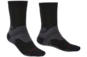 Image of Bridgedale Trekker Sock - Men's, Midweight Crew, Black, Large, B610169-846LG