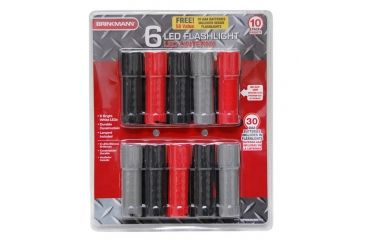Image of Brinkmann Outdoors 6 LED Plastic Flashlights, 10 Pack 809-9010-S