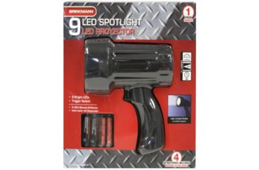 Image of Brinkmann Outdoors 9 LED 51 Lumen Spotlight, 4AA Carbon Zinc Batteries Included, Black, 9 Bright White LEDs 809-1205-S