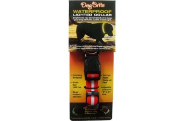 Image of Brite Companies Dog Brite Red Waterproof Lighted Dog Collar