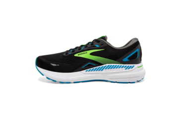 Image of Brooks Adrenaline GTS 23 Running Shoes - Mens, Black/Hawaiian Ocean/Green, 12.5 Medium, 1103911D006.125