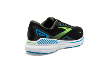 Image of Brooks Adrenaline GTS 23 Running Shoes - Mens, Black/Hawaiian Ocean/Green, 12.5 Medium, 1103911D006.125