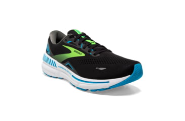 Image of Brooks Adrenaline GTS 23 Running Shoes - Mens, Black/Hawaiian Ocean/Green, 12.5 Medium, 1103911D006.125