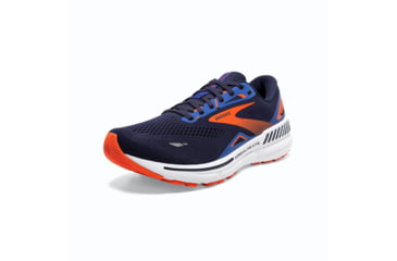 Image of Brooks Adrenaline GTS 23 Trail Runnung Shoes - Mens, Peacoat/Orange/Surf the Web, 12.5, 1103911D438.125