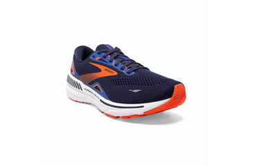 Image of Brooks Adrenaline GTS 23 Trail Runnung Shoes - Mens, Peacoat/Orange/Surf the Web, 12.5, 1103911D438.125