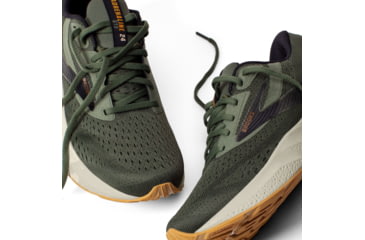 Image of Brooks Adrenaline GTS 24 Running Shoes - Mens, Thyme/Black/Pelican, 9 US, 1104371D302.090