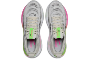 Image of Brooks Adrenaline GTS 25 Road Running Shoes - Womens, Oyster/Pink/Green, 7.5, 1B, 1204431B053.075