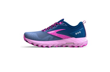 Image of Brooks Cascadia 17 Running Shoes - Womens, Navy/Purple/Violet, 6.5 Narrow, 1203921B449.065