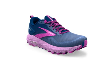 Image of Brooks Cascadia 17 Running Shoes - Womens, Navy/Purple/Violet, 6.5 Narrow, 1203921B449.065