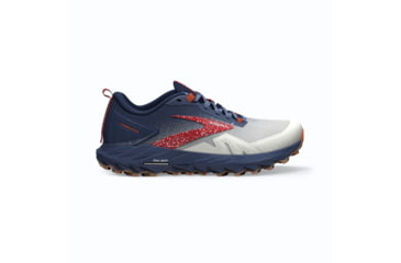 Image of Brooks Cascadia 17 Running Shoes - Womens, White/Navy/Bittersweet, 7.0, 1203921B157.070