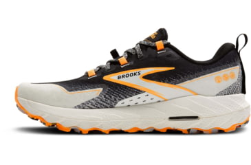 Image of Brooks Cascadia 18 Trailrunning Shoes - Mens, Black/Blue Wash/Orange, 11.0 US/Medium, 1104261D022.110